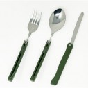Albainox Camping Cutlery Set 3 pcs Green - 11001