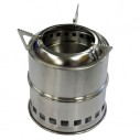 Fornellino Pirolitico a legna da campo Stainless Steel Stove